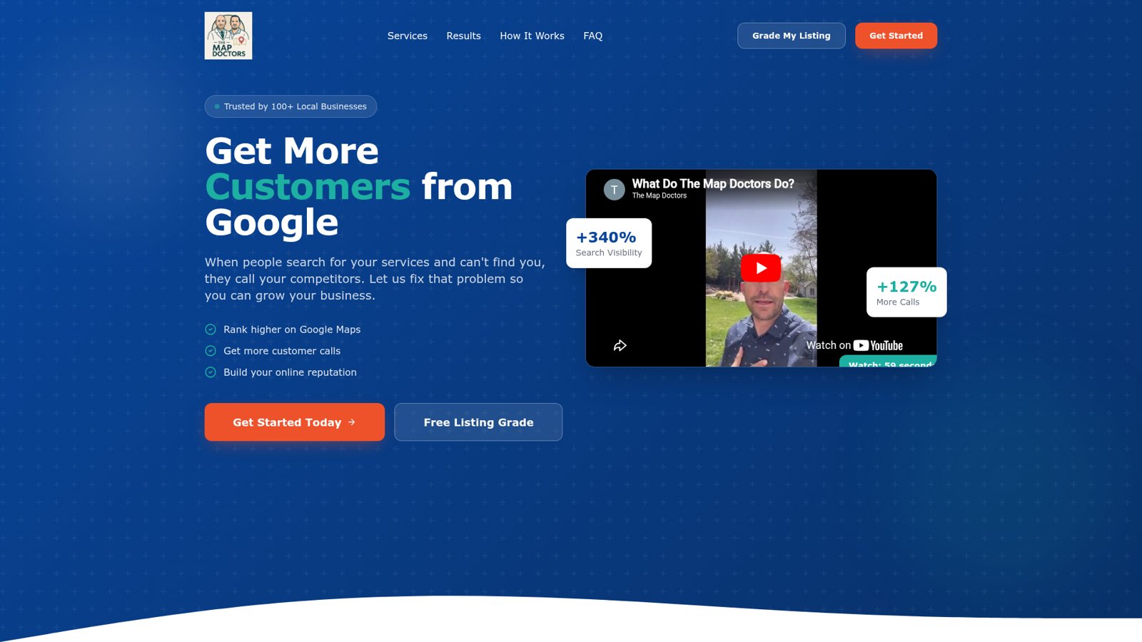 The Map Doctors website by StructuredSites.com
